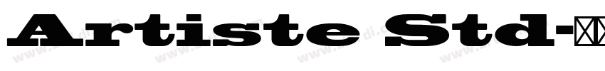 Artiste Std字体转换